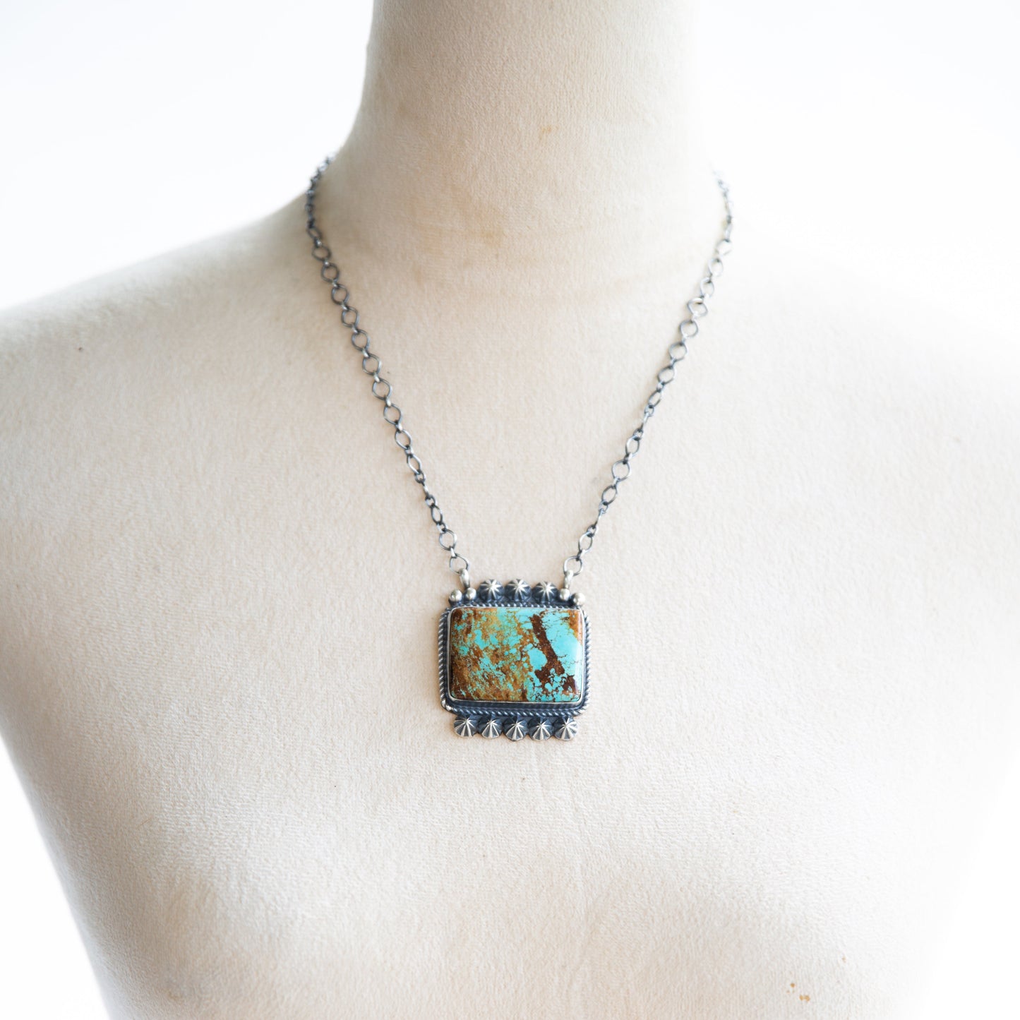 The Sorento | #8 Turquoise Bar Necklace