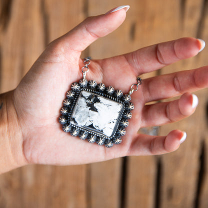 The Ramona | White Buffalo Bar Necklace