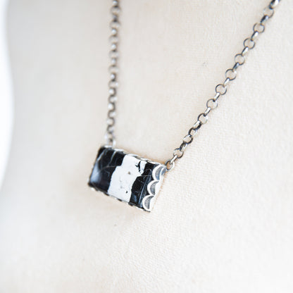 The Flora | White Buffalo Bar Necklace
