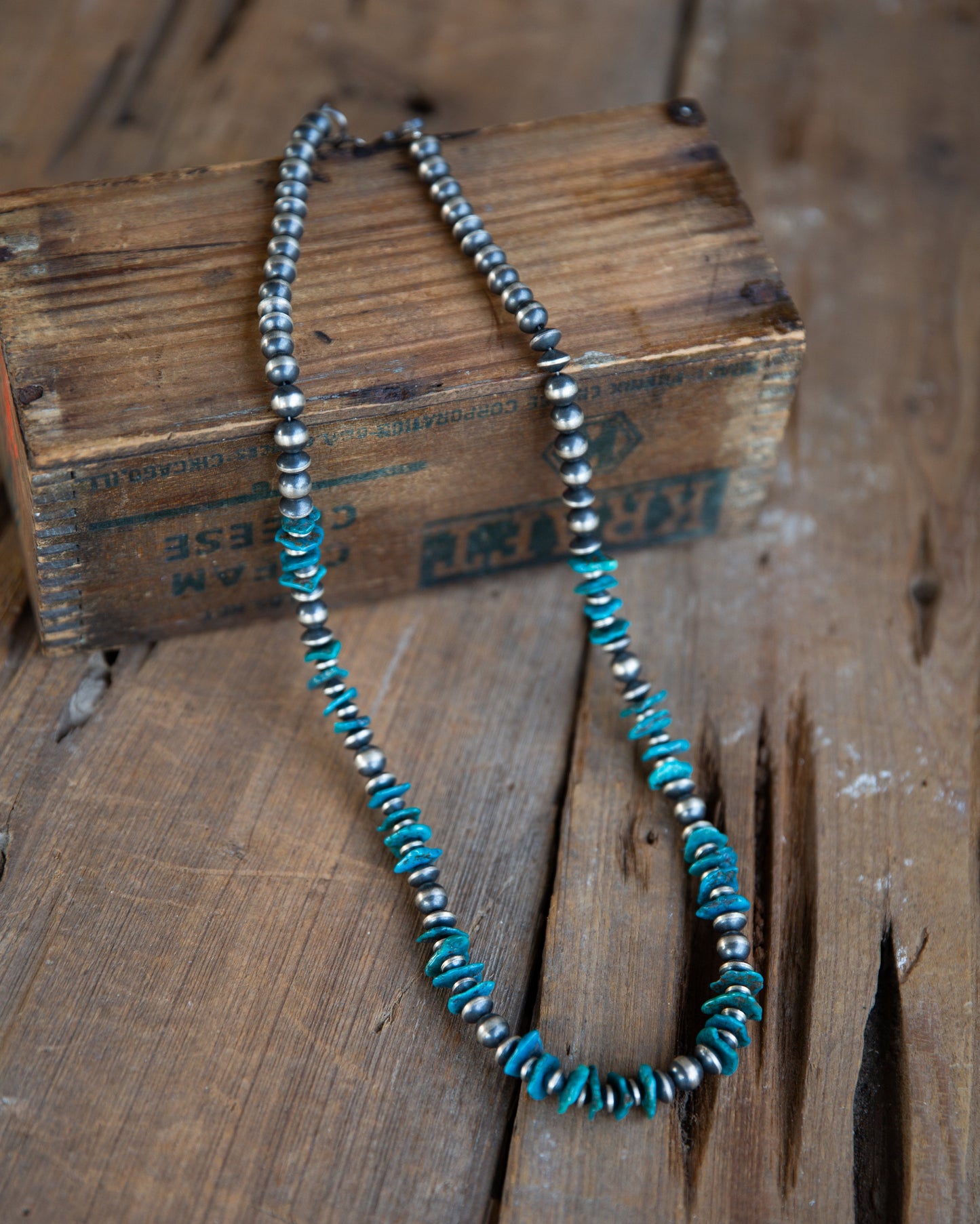 The Siebert |  Sterling Pearl & Turquoise Necklace by Chimney Butte