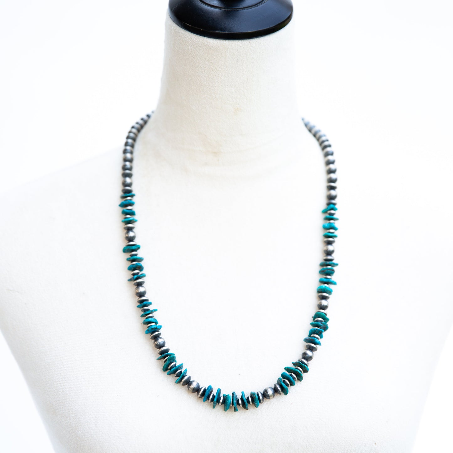 The Siebert |  Sterling Pearl & Turquoise Necklace by Chimney Butte