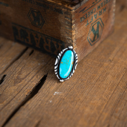 The Fresno | Mike Thomas King's Manassa Turquoise Ring Size 7 3/4