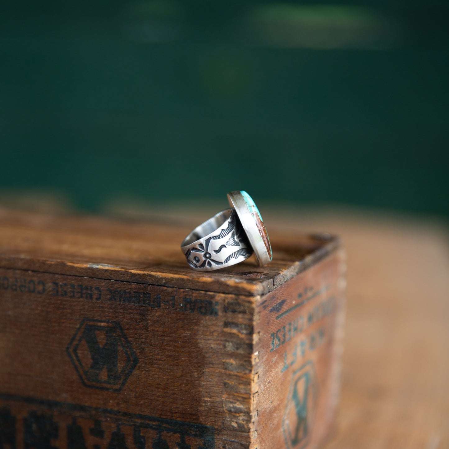 The Adele | Turquoise Ring By Russell Sam - Size 8.5