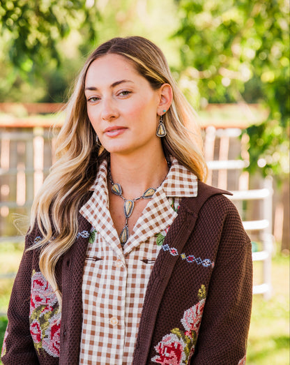 The Falcon Necklace + Earring Set