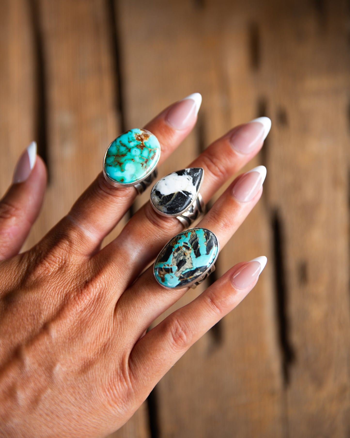 The Nakai | Mixed Stone Rings by Russell Sam