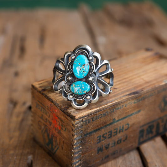 The Odessa | Blue Bird Turquoise Cuff by Chimney Butte