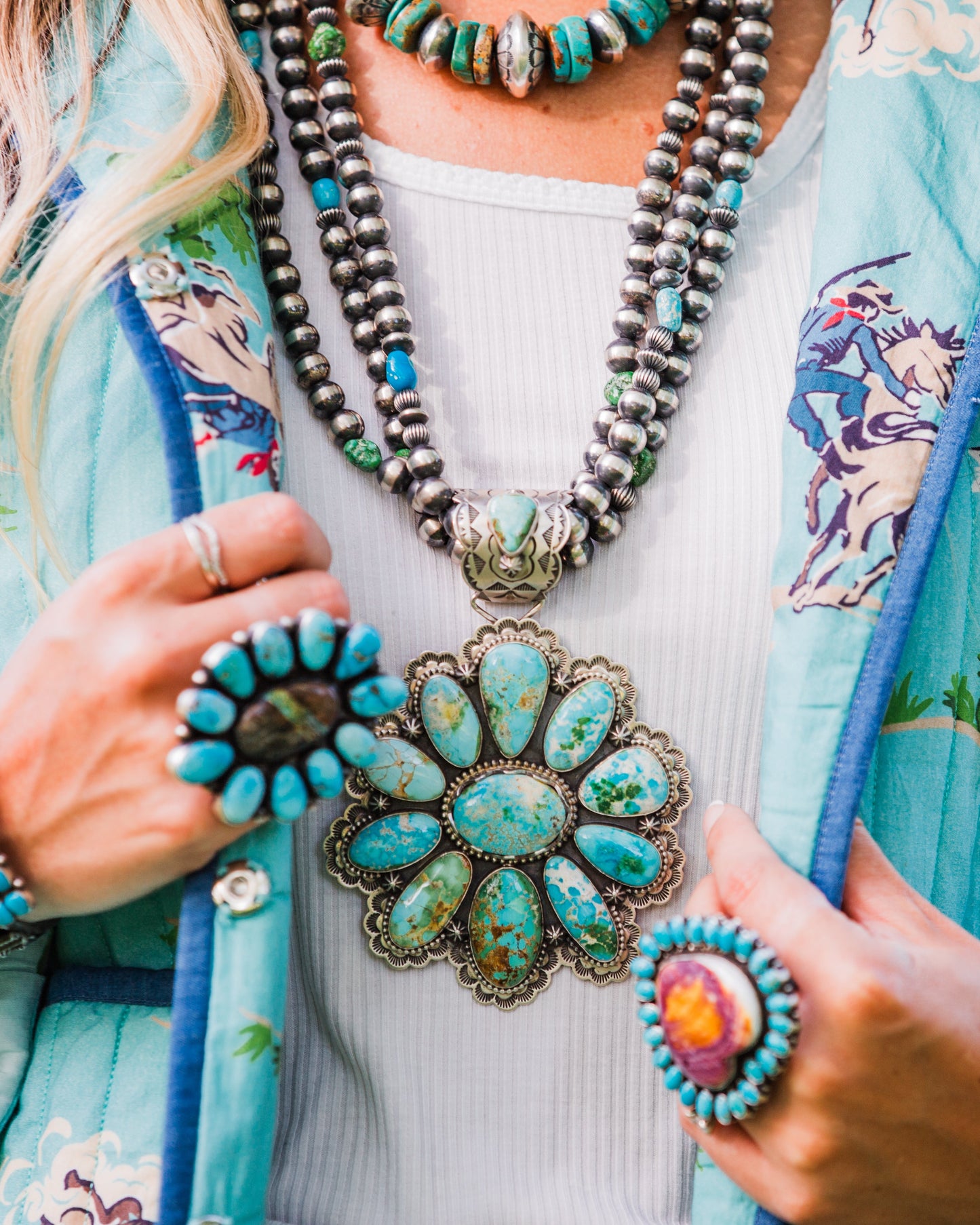 The Pinnacle 27" Sonoran Cluster Necklace