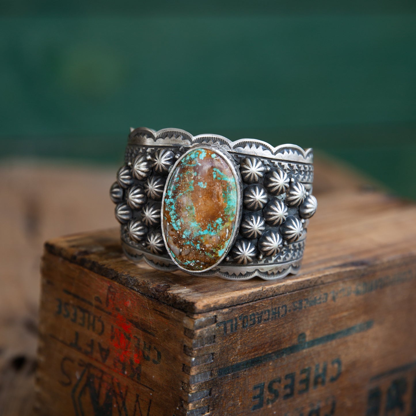 The Gennesse | Royston Turquoise Cuff by Leroy James