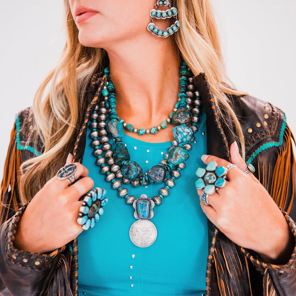 The Biggin | Vintage Chunky Turquoise Necklace