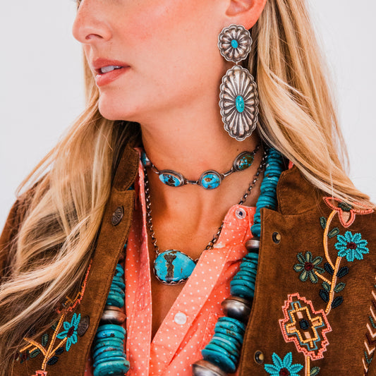 The Laysla | Turquoise Choker by John Skeets