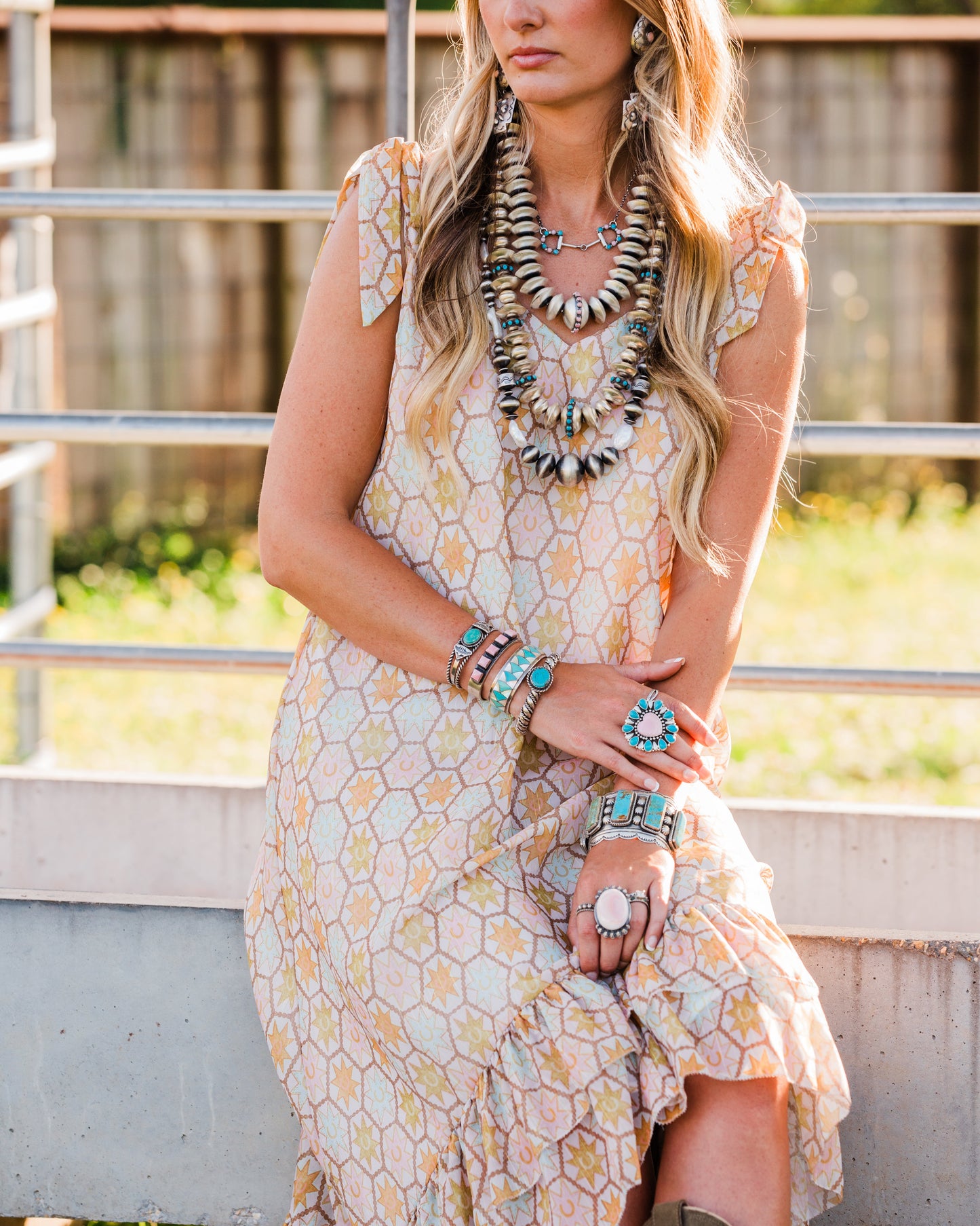 The Longoria 32" Navajo Pearls