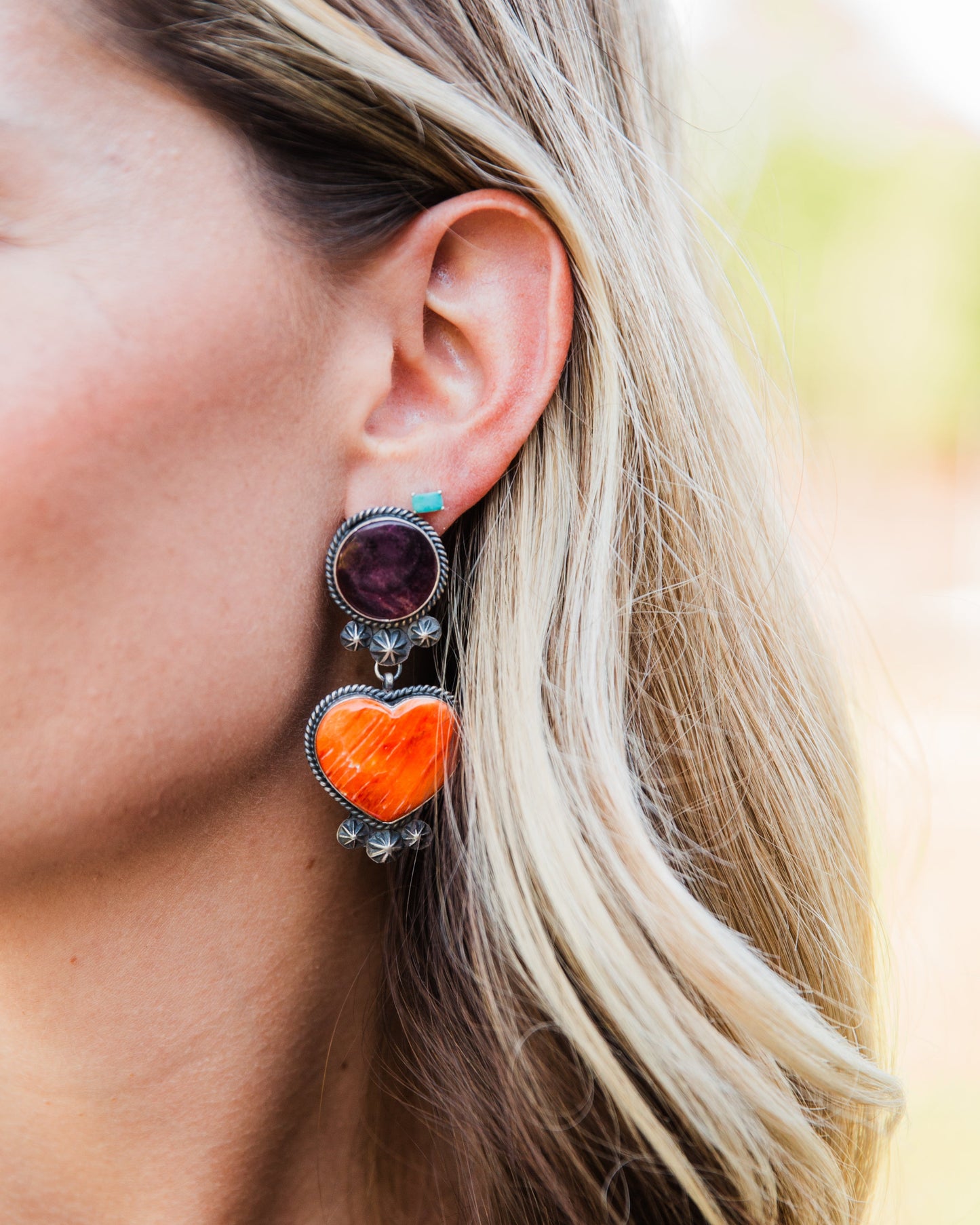The Mason Heart Earrings