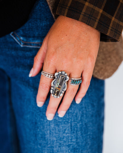 The Roselyn | Blackjack Ring Size 8 3/4