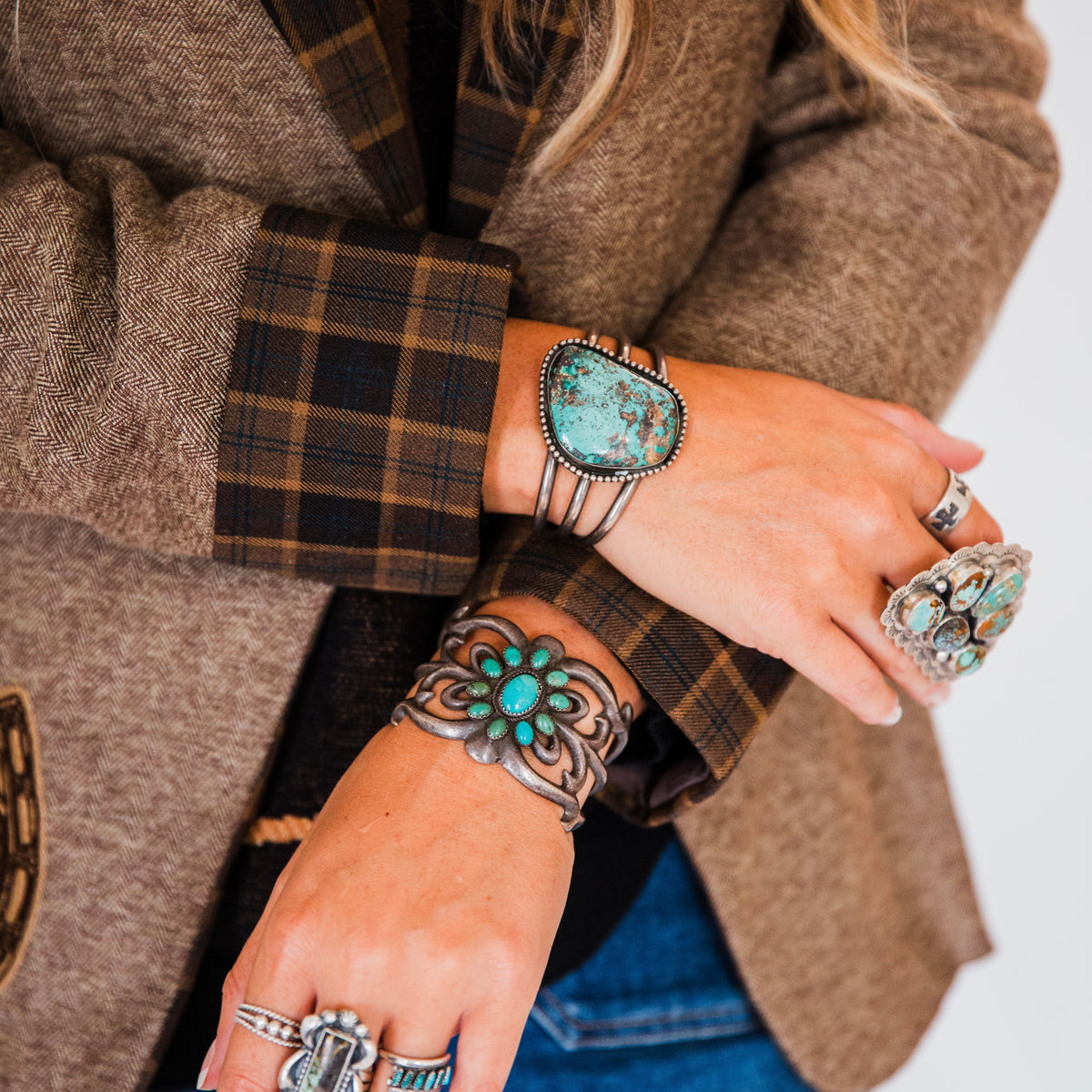 The Bordeaux | Vintage Turquoise Cuff