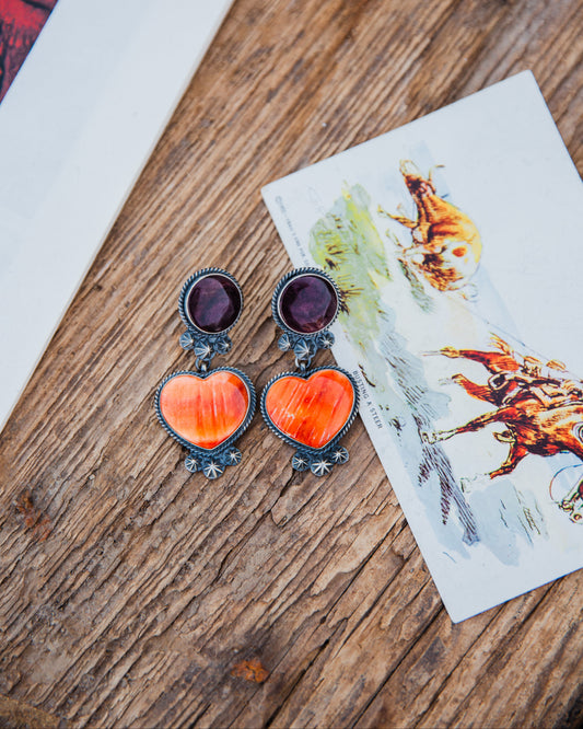 The Mason Heart Earrings