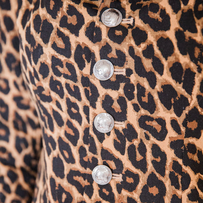 The Dawkins | Cheetah Print Jacket with Faux Fur Trim