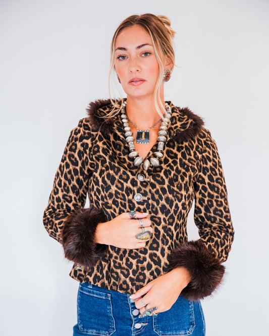 The Dawkins | Cheetah Print & Fur Jacket