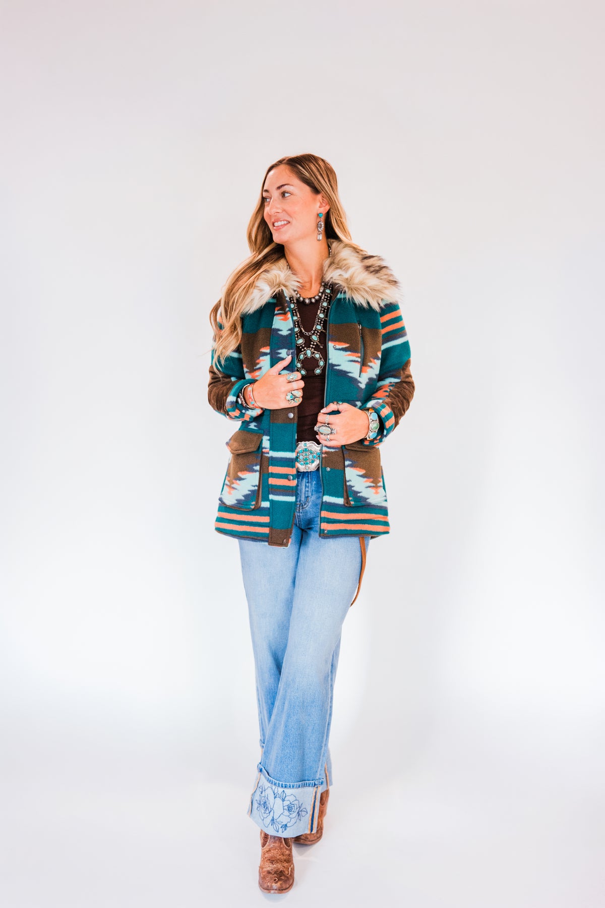The Arvada | Aztec Graphic Print Jacket by Tasha Polizzi