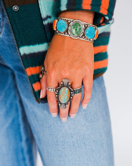 The Chesley | Mine 8 Turquoise Ring Size 7.75