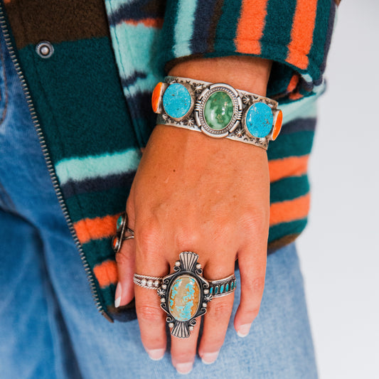 The Marina | Multi Stone Cuff by Charles Johnson