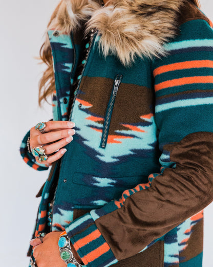 The Arvada | Aztec Graphic Print Jacket by Tasha Polizzi