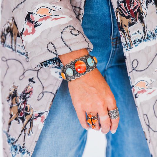 The Nat | Multi Stone Cuff by Emer Thompson