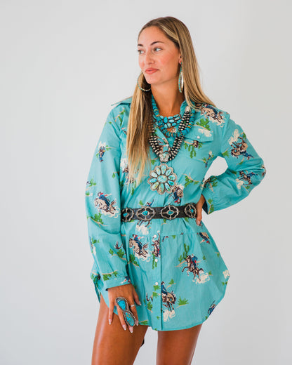 The Brandi | Western Print Tunic by Tasha Polizzi