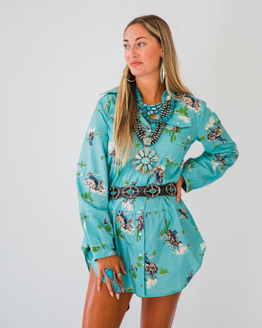 The Brandi | Western Print Tunic by Tasha Polizzi