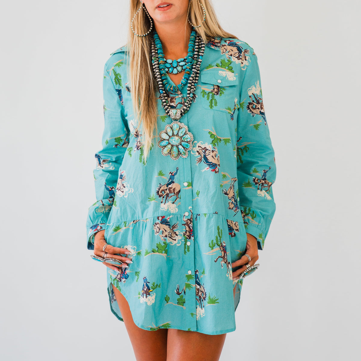 The Brandi | Western Print Tunic by Tasha Polizzi