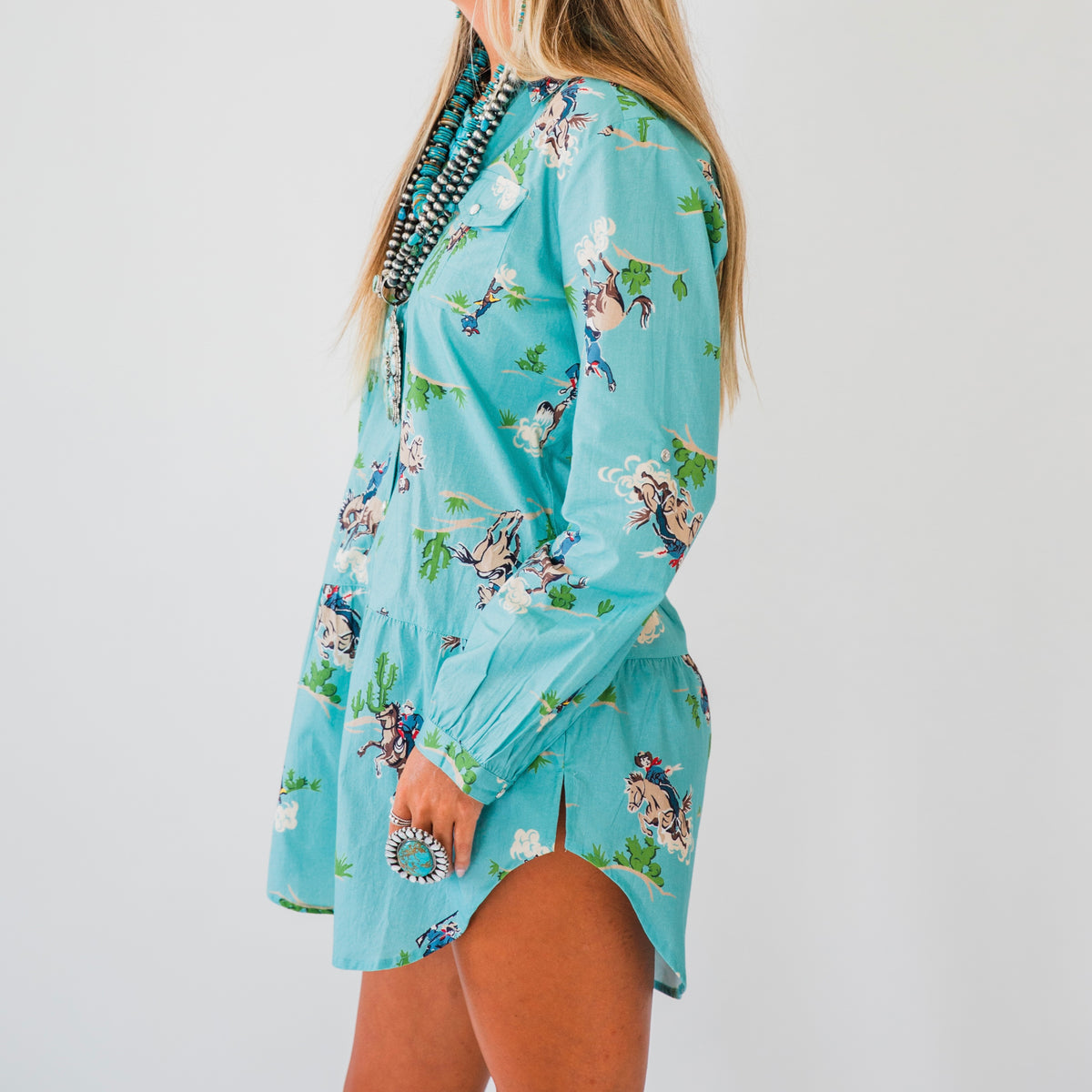 The Brandi | Western Print Tunic by Tasha Polizzi