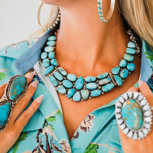The Lando | Vintage Carico Lake Necklace by Mark Yazzie
