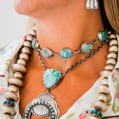 The Laiken | Turquoise Choker by John Skeets