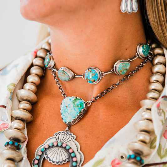 The Laiken | Turquoise Choker by John Skeets