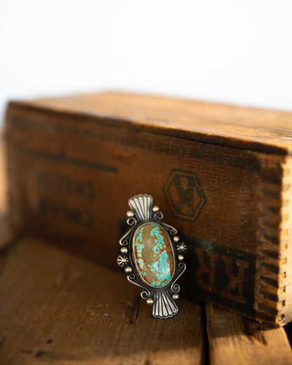 The Chesley | Mine 8 Turquoise Ring Size 7.75