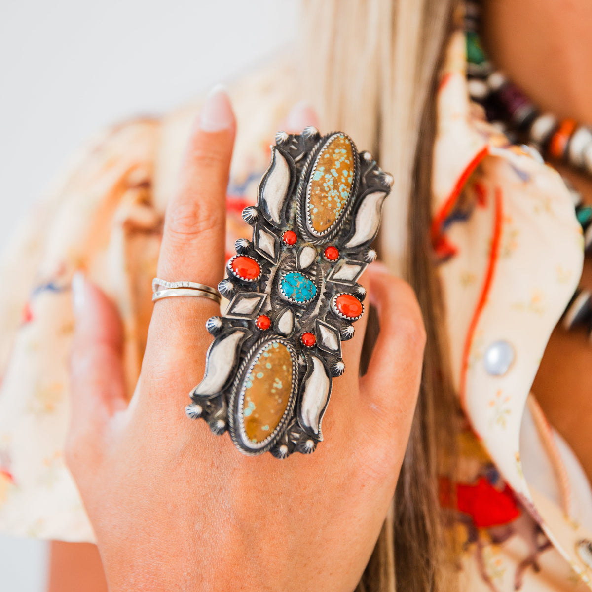 The Kleine | Adjustable Multi Stone Ring by Leander Tahe