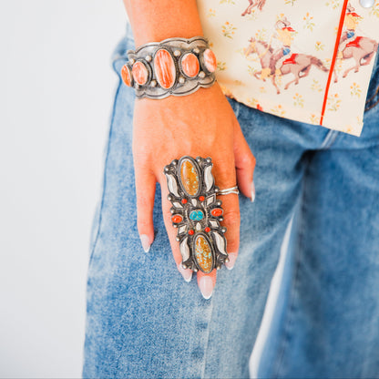 The Kleine | Adjustable Multi Stone Ring by Leander Tahe