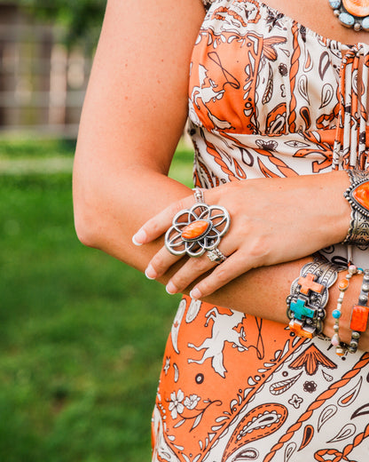 The Keota Ring (Purple + Orange Spiny Available)