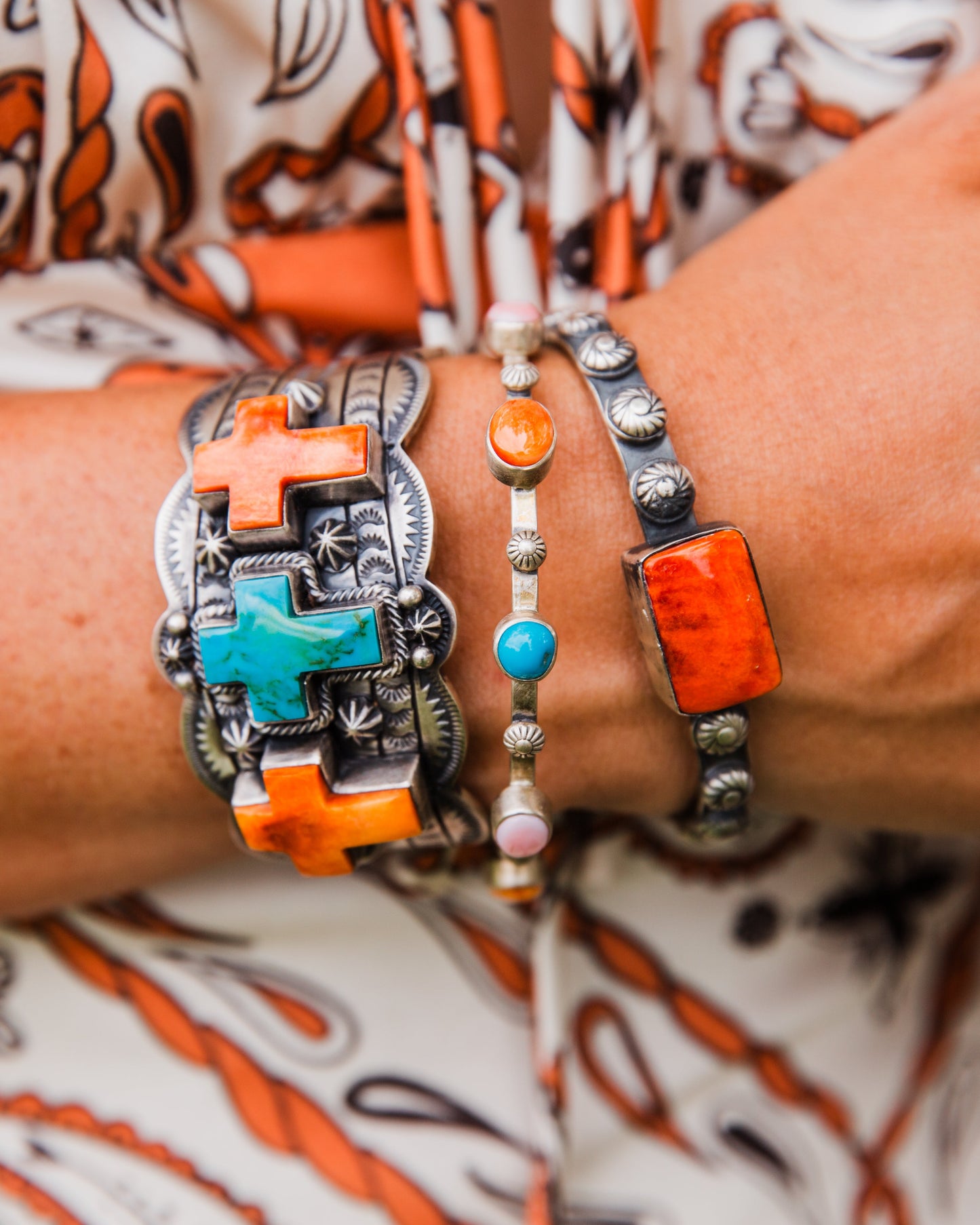 The Marshall Multi Stone Bangle