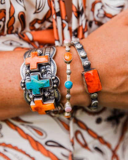 The Marshall Multi Stone Bangle