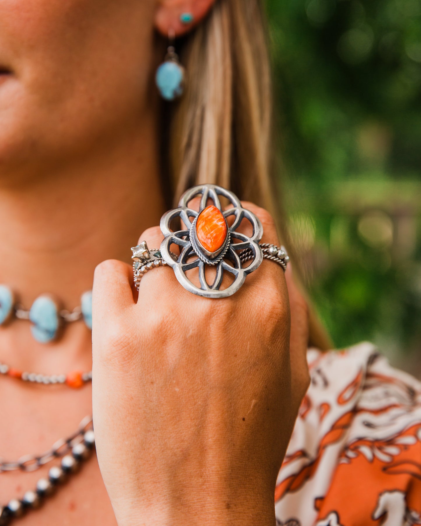 The Keota Ring (Purple + Orange Spiny Available)
