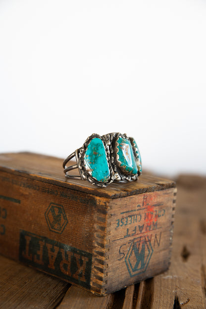 The Teton | Vintage Turquoise Statement Cuff