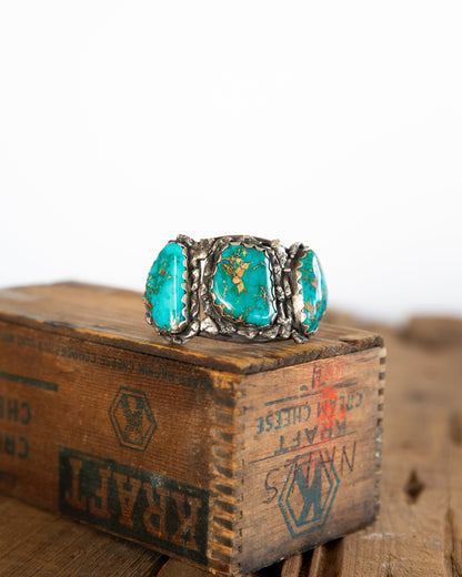 The Teton | Vintage Turquoise Statement Cuff