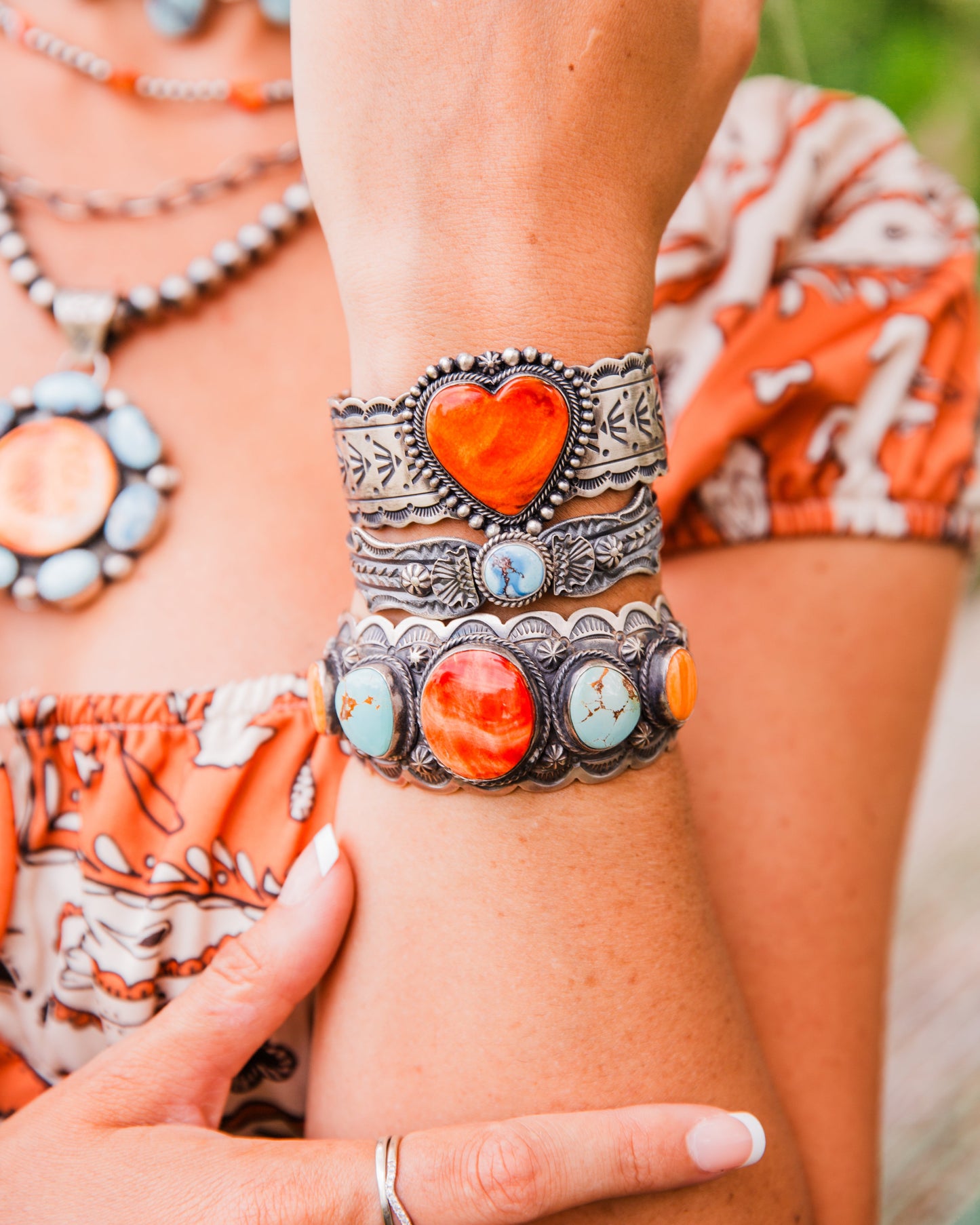 The Emer Multi Stone Cuff