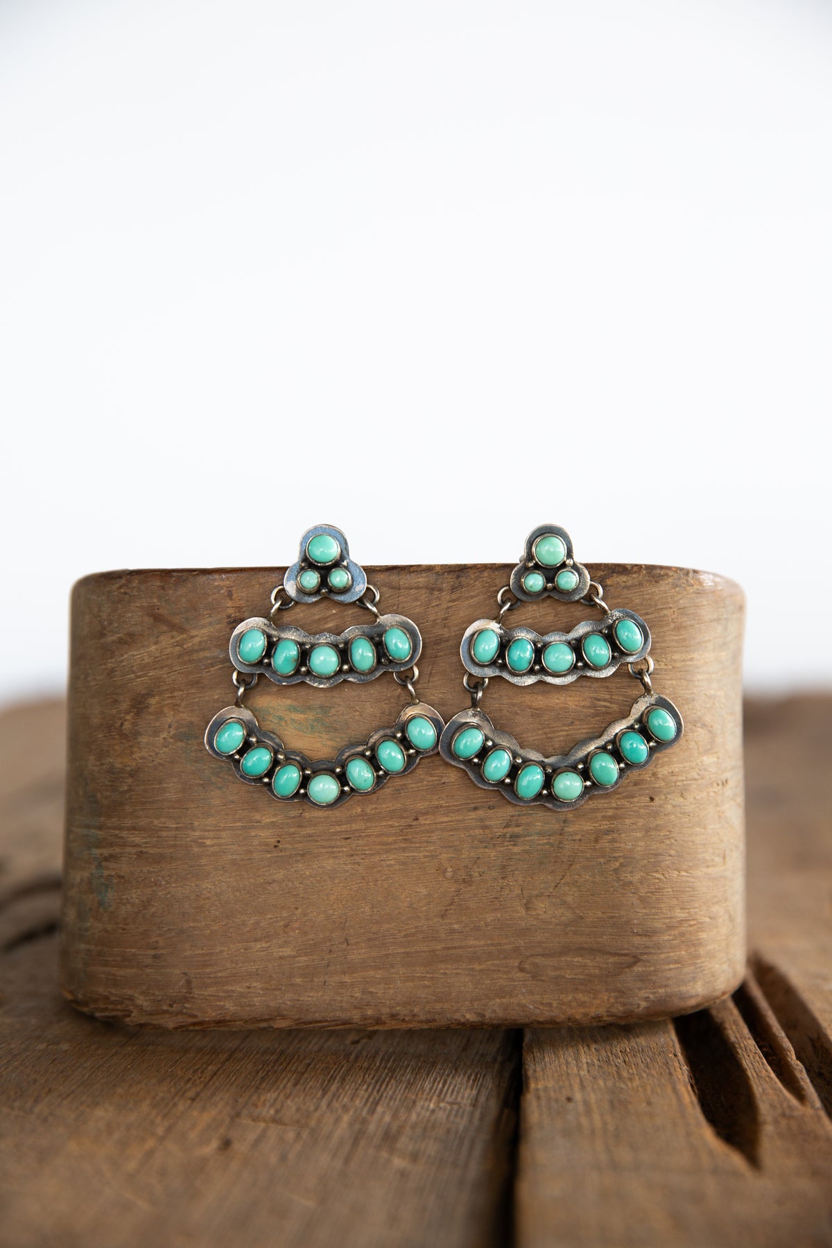 The Rue’s | Vintage Chandelier Turquoise Earrings