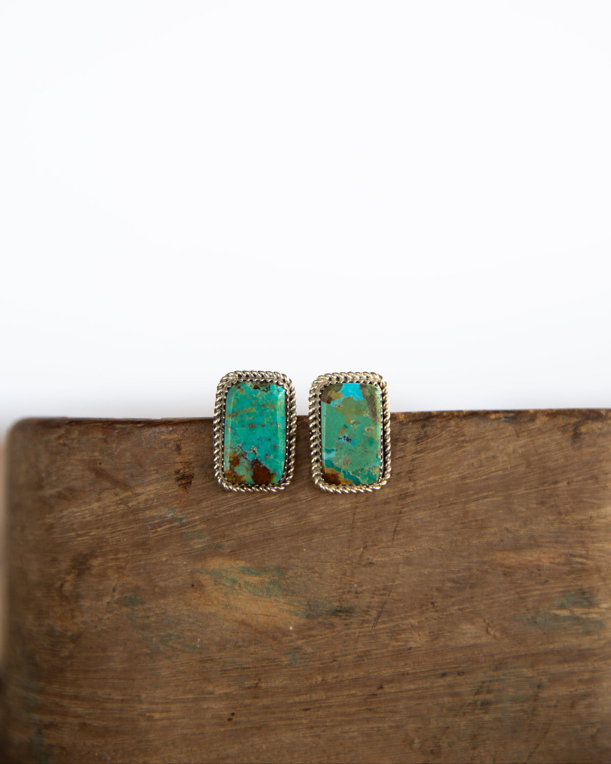 The Lorinda’s | Turquoise Rectangle Studs