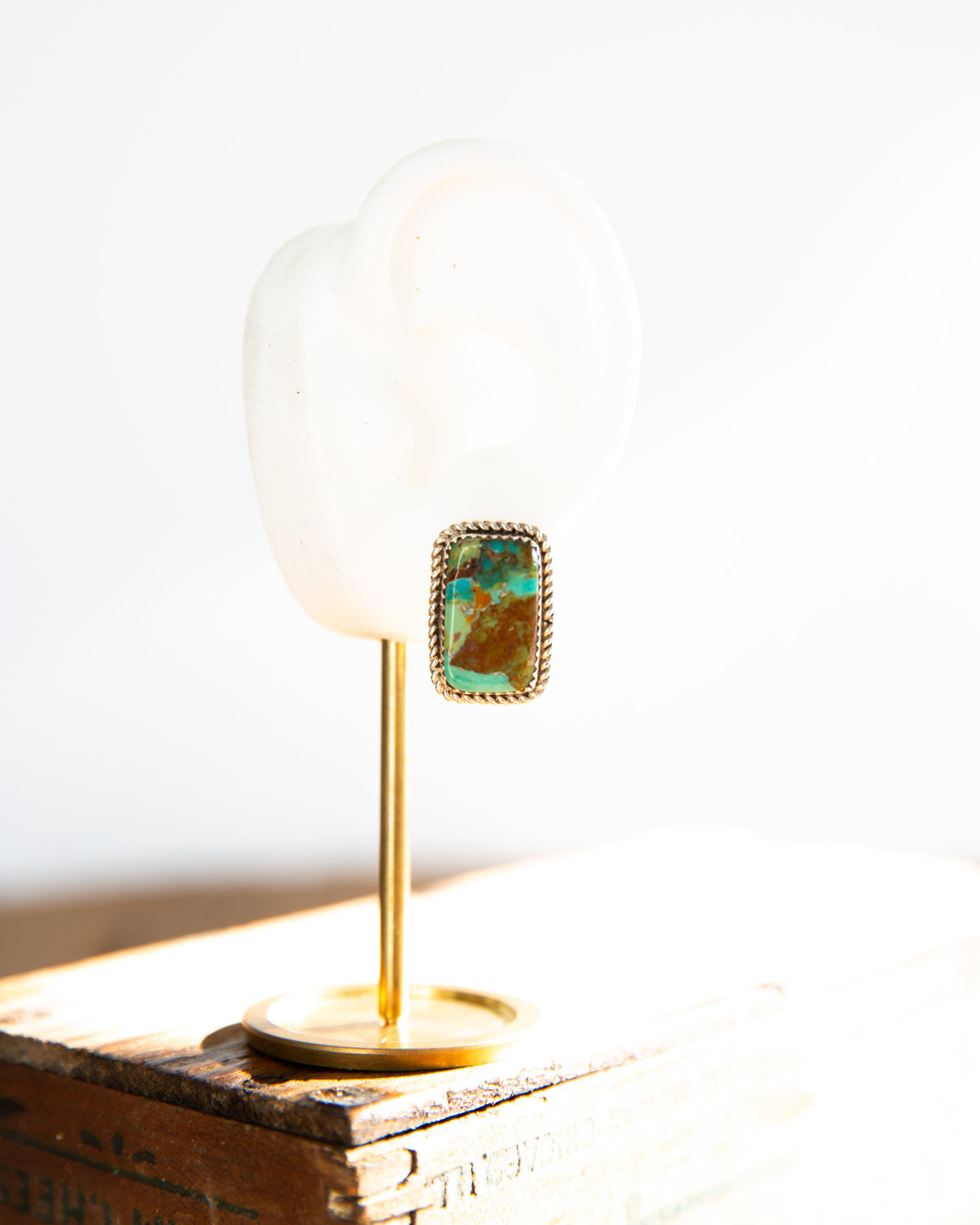 The Lorinda’s | Turquoise Rectangle Studs
