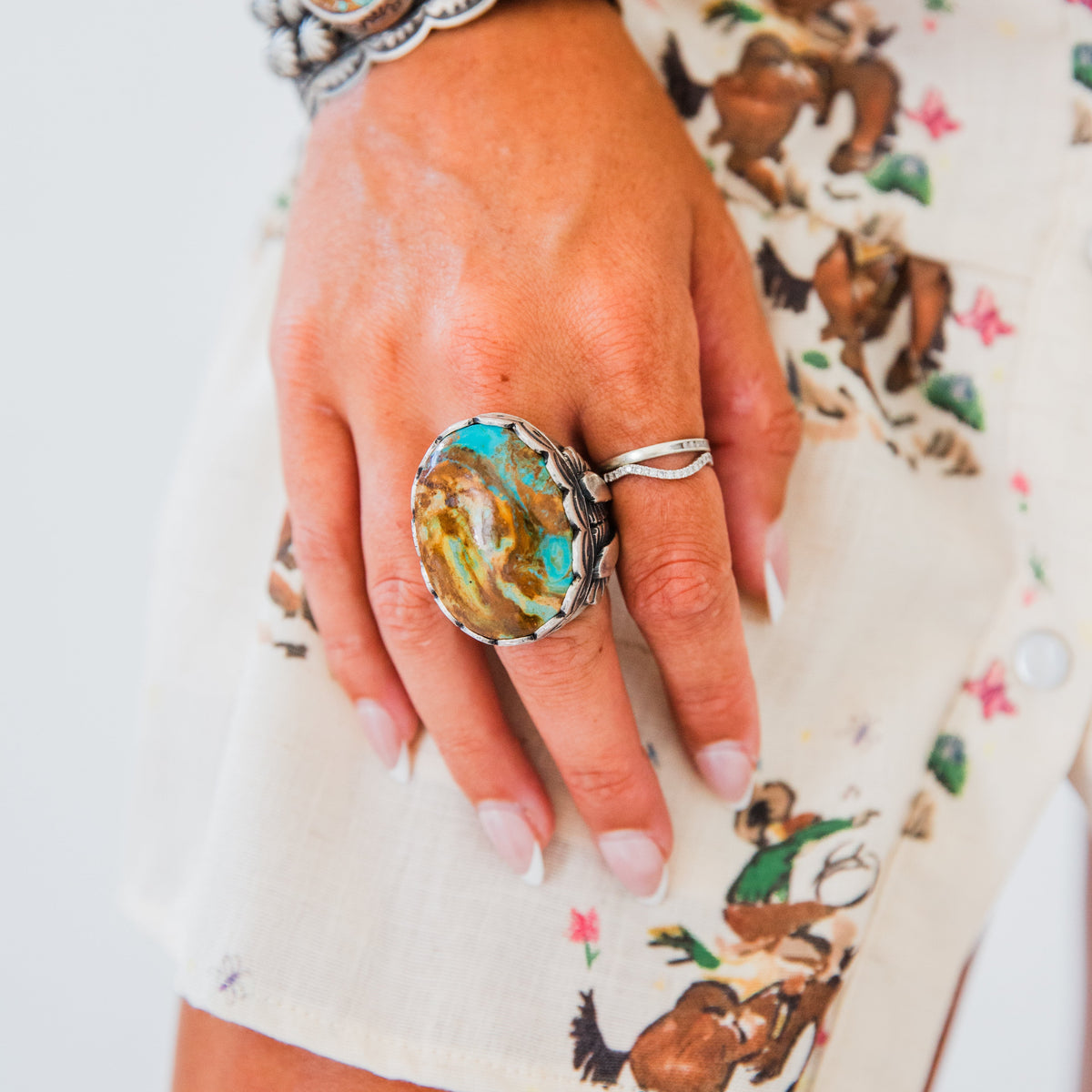 The Heston | Royston Turquoise Ring by Russell Sam - Size 8.5