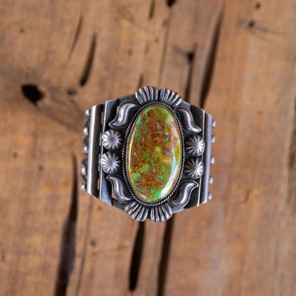 The Rogue | Emerald Valley Turquoise Cuff by Kirk Smith