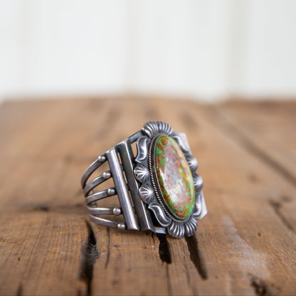 The Rogue | Emerald Valley Turquoise Cuff by Kirk Smith