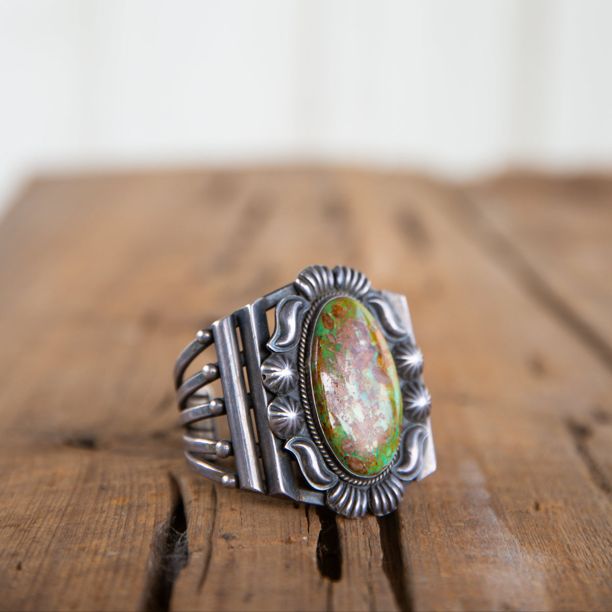The Rogue | Emerald Valley Turquoise Cuff by Kirk Smith
